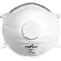 Máscara leve com Válvula Dolomita FFP3 (Pack 10) Branco