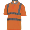 Polo Laranja Manga Curta Delta Plus OffShore Alta Visibilidade