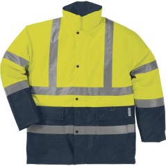 Parka de sinalização em poliéster revestido pu