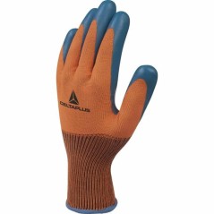Luva Malha Laranja R/Latex Azul VE733 Delta Plus