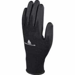 Luva De Malha Poliéster/Palma De Pu Preto VE702PN