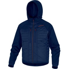 Casaco Moove Delta Plus acolchoado em poliamida ripstop com revestimento de PU Azul Laranja