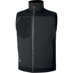 Colete Holen Delta Plus "Softshell" Poliéster / Elastano Cinza Preto