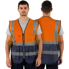 Colete Multibolsos Refletor CL-03