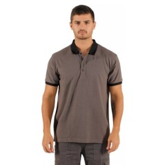 Polo Bicolor Cinza