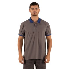 Polo Bicolor Cinza