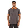 Polo Bicolor Cinza