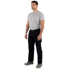 Calça Multi-bolsos em Sarja T-007
