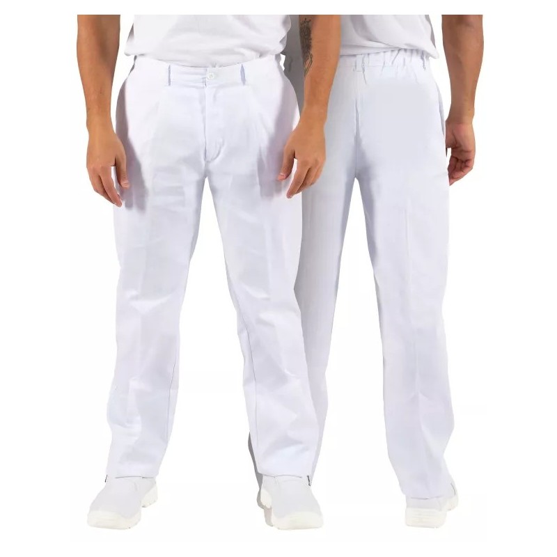 Calças em Sarja Branco
