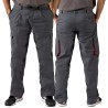 Calça Multi-bolsos Cinza
