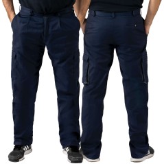Calça Multi-bolsos Cinza