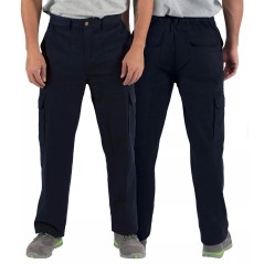 Calça Multi-bolsos em Sarja