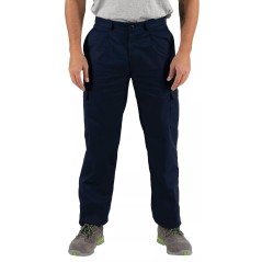 Calça Multi-bolsos em Sarja T-007