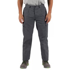 Calça Multi-bolsos em Sarja T-007