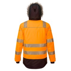 Casaco Parka de Inverno de Alta Visibilidade PW3 Laranja