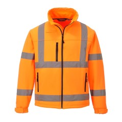 Casaco softshell de alta visibilidade (3L) Laranja