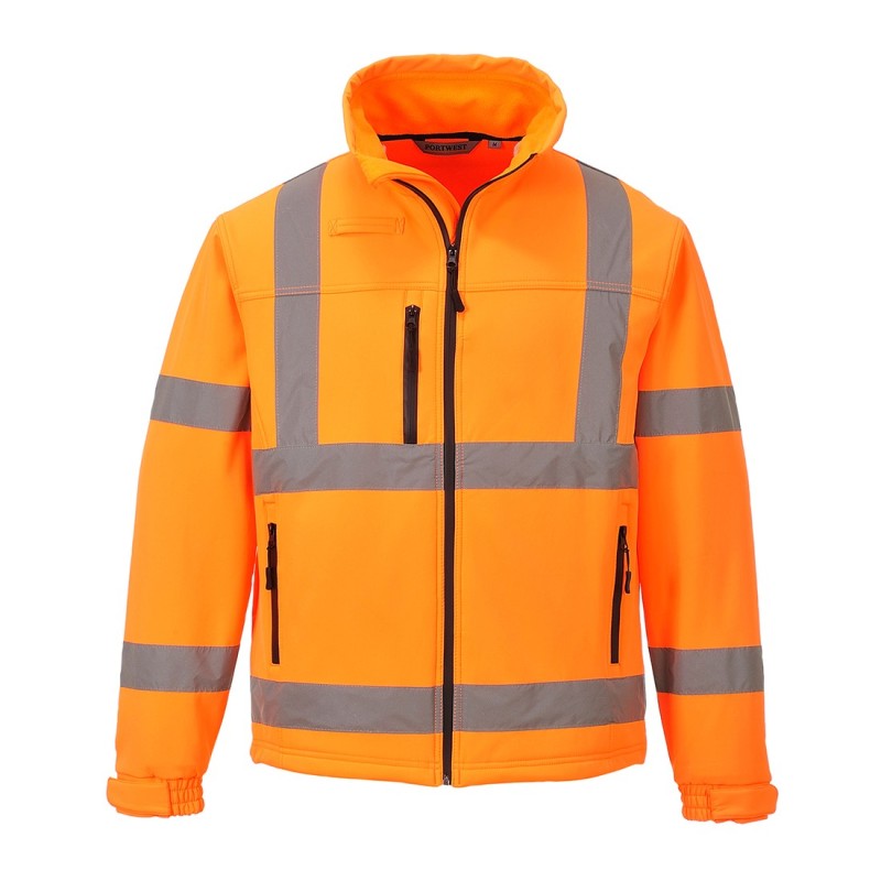 Casaco softshell de alta visibilidade (3L) Laranja