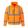Casaco softshell de alta visibilidade (3L) Laranja