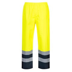 Calça bicolor de alta visibilidade para tráfego Amarelo