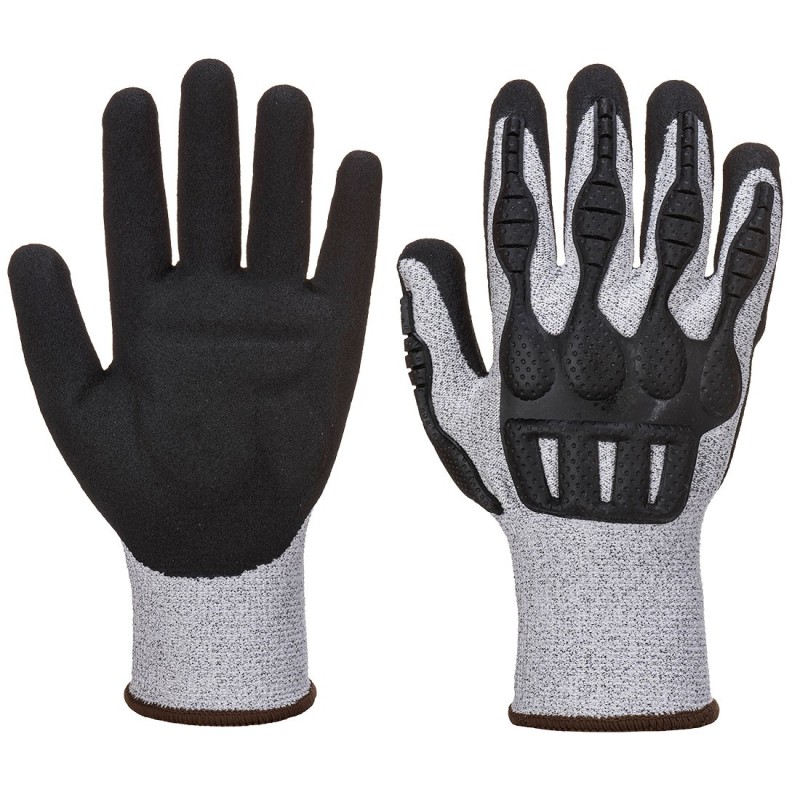 Luva TPV Impact Cut Cinzento/Preto