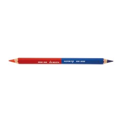 Kit de 3 lápis Bellota duo azul-vermelho especial para trabalhos de ma
