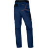 Calças de trabalho Stretch Mach2 Delta Plus Azul Laranja