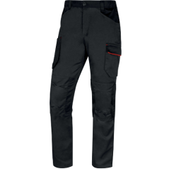 Calças de trabalho Stretch Mach2 Delta Plus Cinza Vermelho