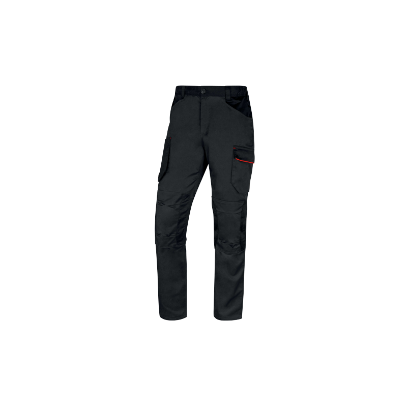 Calças de trabalho Stretch Mach2 Delta Plus Cinza Vermelho